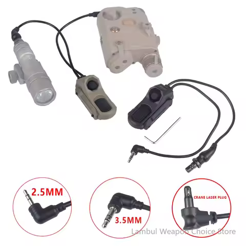 Tactical AXON Remote Dual Function Pressure Switch Flashlight PEQ NGAL La-ser Push Button Surefire 2
