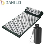 DANILO1 Yoga Acupressure Mat, Relax Cloth Storage Bag Acupressure Massage Mat and Pillow, Foot Massager Muscles Cushion Pillow Set Acupressure Yoga Mat Fitness