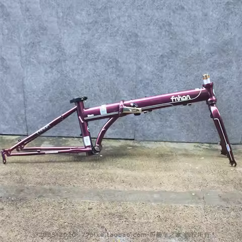 Fnhon Chrome Steel 4130 Folding Bike Frameset Frame Fork Stem 20" 406 451 Disc Brake Bicycle Foldabl