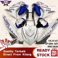 Y15ZR V1V2 Tanam Sticker Airbrush Coverset Yamaha Bodyset Moto GP 60th Anniversary Race Blue