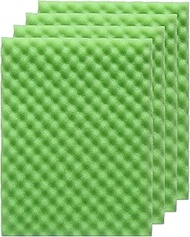 AFACYGN 4 Pack Aquarium Filter Media Bio Sponge Pad 16 x 12 x 1 inch, Fish Pond Foam Filter 20/30/40
