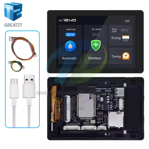 ESP32 Development Board - WT32-SC01 PLUS With 3.5 inch 320X480 Capacitive Multi-Touch LCD Screen Bui
