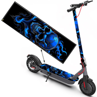 Blue ghost and fire skull pattern scooter sticker scooter sticker skateboard sticker scooter floor m