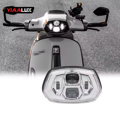 For VESPA 150 SPRINT HEADLIGHT Hi-Lo beam Motorcycle LED Headlight Assembly for Vespa Sprint150 zeli