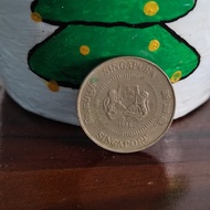 koin 50 cents singapura 1986
