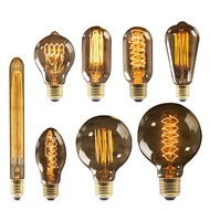 Retro Edison Bulb E27 220V 40W ST64 G80 G95 G125 Ampoule Vintage Edison Bulb Incandescent Lamp Filam