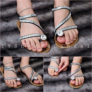 Warrior sandals, slingback sandals.