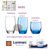 Luminarc SALTO 35cl(350ml) &32cl(320ml) Highball Glass x6pc  *Plain & Ice Blue Colour* [G3609 / J158