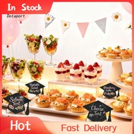 KDDT- Graduation Event Signage Graduation Cap Chalkboard Wooden Graduation Sign Board with Black Cap