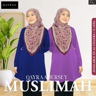 𝐐𝐀𝐘𝐑𝐀𝐀  PART 9 [2XL-7XL] Baju Jersey Muslimah Microfiber/ Simple Plain Tops T-Shirt Jersey