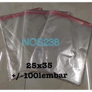 Plastik OPP Baju 25x35 / 28x35