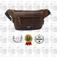 RUSH RIDER 126 Original Leather Waist Pouch Bag Crossbody Bag Beg Pinggang Kulit Asli Beg Selempang 