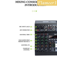 [flameer1] Studio Audio Mixer 48V for Stage Stereo DJ