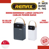 REMAX RPP-566 80000mAh Cabled Fast Charging 22.5W PD 20W Powerbank Large Capacity / RPP-565 60000mAh
