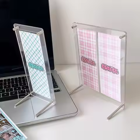 High Quality Acrylic Photocard Stand Clear DIY Frame Photo Protector Holder Kpop Photocard Frame Lif