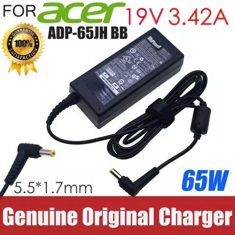 Original Genuine For ACER 19V 3.42A SADP-65KB B ADP-65JH BB laptop power AC adapter charger PA-1650-