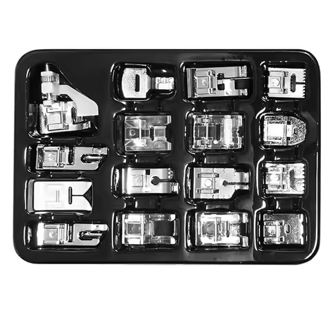 ABLU-16 Pcs Sewing Machine Presser Feet Set, Sewing Machine Foot Fit For Brother, Singer/Janome/Baby