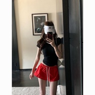 Dopamine sports shorts, versatile slimming wide leg pants, running workout shorts