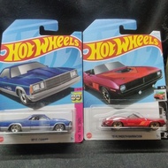 Hotwheels '80 El Camino Pickup & '70 Plymouth Barracuda