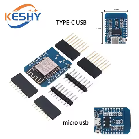 Type-C Micro USB D1 Mini NodeMcu ESP8266 ESP-12F Mini NodeMCU Lua 4M Bytes WiFi Module Wireless WiFi