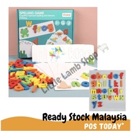 Spelling Game/ Early Education Learning Word Spelling/ Puzzle Game/ Jumble Wooden 26 Alphabets