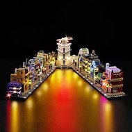 Kyglaring LED Lighting Set for Lego 76444 The Magic Shops of Angled Alley - Continuous Light Kit Com