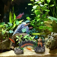 Pavilion Tree Bridge Fish Tank Tank Trang trí nhựa Arch Bridge Pavilion Tree Fish Tank Chemscape cho