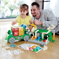 【生日禮物】德國PolyM 垃圾分類卡車積木組