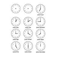 Rubber Stamp World- Jam (Ready Stock) Chop Stamping Cop untuk Belajar & Pengajaran Sekolah Teaching 