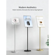 ​[Ready Stock] A4 Rotating Poster Stand Heavy Base Sign Holder Menu Display K15 Papan Iklan