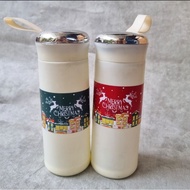 Beige Christmas Bottle/Christmas Tumbler/Christmas Gift Gift