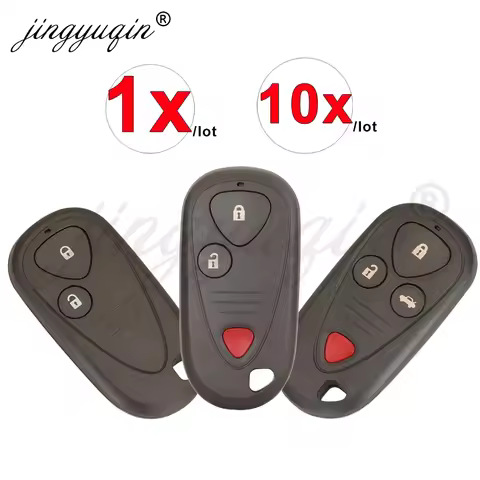 jingyuqin 2/3/4 Buttons Car Key Shell Case for Honda Acura MDX CL/TL/ TSX CRV Civic Smart Remote Hou