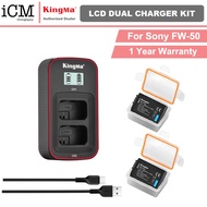 KingMa Sony NP FW50 Rechargeable Battery LCD Dual Charger