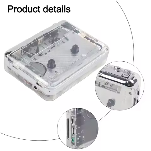 Convert Tapes To MP3 Transparent Cassette Player Digital Conversion Easy To Use Intuitive Interface 
