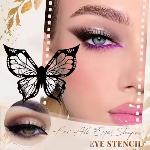 Reusable Butterfly Eyeliner Stencil Flexible Eyeliner Stamp Tool Winged Eyeliner Tool Butterfly Sten
