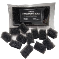 Stipple Sponge 12 Piece Block - Special Effects Makeup MUST HAVE - Small Pore - For adding Texture,