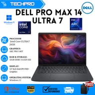 Dell Pro Max 14 Laptop | Intel Core Ultra 7 265H vPro 16-Core | AI PC Workstation | Win11 Pro | DDR5