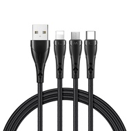 MCDODO [CA-093/696/473] 1 YEAR WARRANTY | 3 in 1 65w SUPER FAST CHARGING CABLE | 120w TYPE-C SC DATA