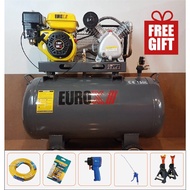 READY STOCK FreeGifts - Eurox EAW7190 Petrol Engine Air Compressor 7hp 12bar 150Lts ID32749