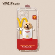 Suitable for Apple 13 Phone Case 16 Fun iPhone15pro max Transparent 14plus All-Inclusive 12pro Puppy
