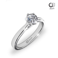 Zilvy - แหวนหญิงเพชรน้ำร้อย 0.30 กะรัต ตัวเรือน ทองคำขาว (GR478)