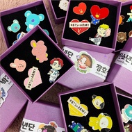 BTS Kpop Merch Seventeen Metal Brooch Pin Badge Bag Hat Shirt Merchandise Photocard Lomo Card Jungkook Photo