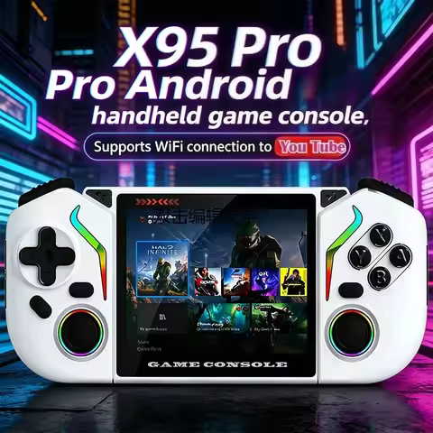 X95 Pro Handheld Game Console ，3.5 Inch Android 6.0 Retro Video Game Console WiFi Portable Video Gam