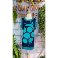 🩵 EXTREMELY BEAUTIFUL BLUE BALL PATTERN STRETCH DRESS 🩵 Bust 98 • Length 82 New product • Size L 50–