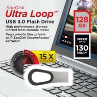 SanDisk Ultra Loop USB 3.0 130MB/s Flashdisk CZ93 128GB