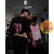 [GYM RAT LOVER] simple sport oversize gym t-shirt oversized t shirt man