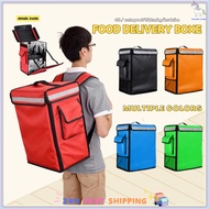 Waterproof Food Delivery Bag 42L Thermal Insulated Bag Motorcycle Foodpanda Bag Grab Food Bag Lalamo