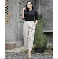 Celana Korea Terbaru Sasha Pants Willow Pants Celana Bahan Twill Street Import Cotton Twill