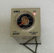 🌞二手 ANLY安良 AH5F 斷電延遲繼電器 3M AC220V OFF延時定時器 關閉延遲計時器OFF DELAY