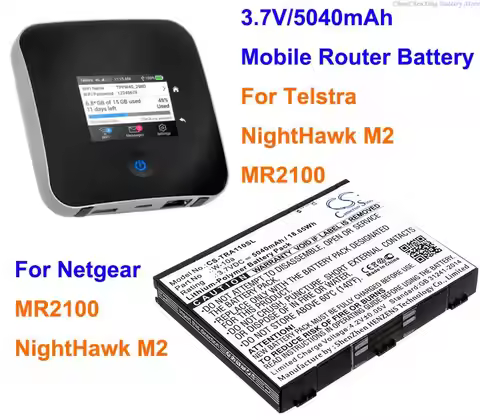 Cameron Sino 5040mAh Hotspot, Mobile Router Battery W-10a for Telstra NightHawk M2, MR2100, For Netg